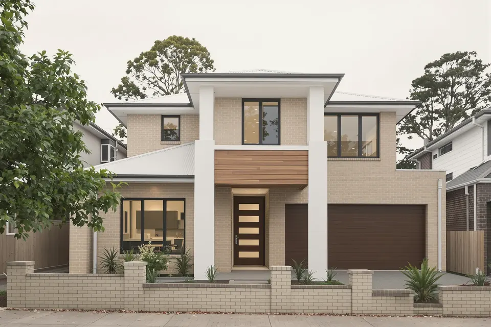 Knock-down rebuild design for Epping: two-storey knock-down rebuild home