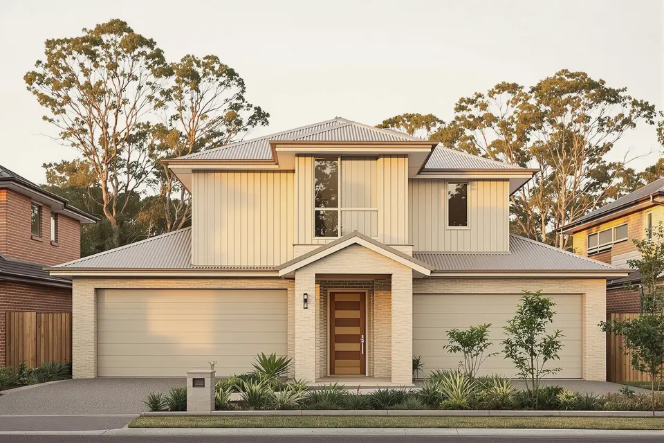 Knock-down rebuild design for Frenchs Forest: new two-storey family home replacing an older house