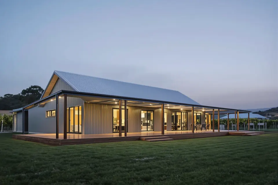 Country home design for Mudgee: modern rural homestead on acreage