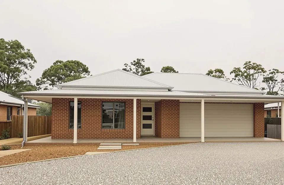 Verandah home design for Orange: single-storey verandah home on a rural residential block